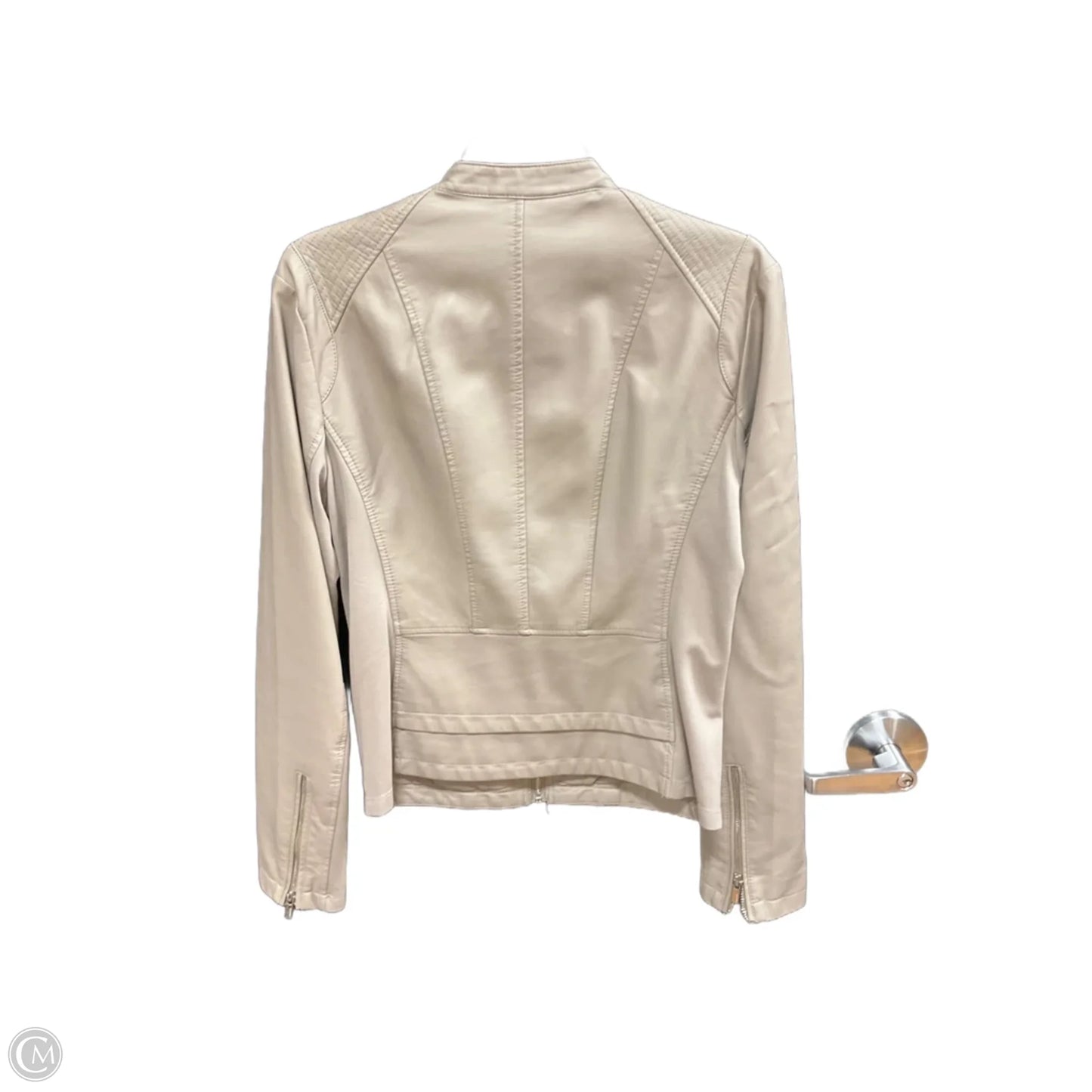 Jacket Moto By Express In Grey, Size: M