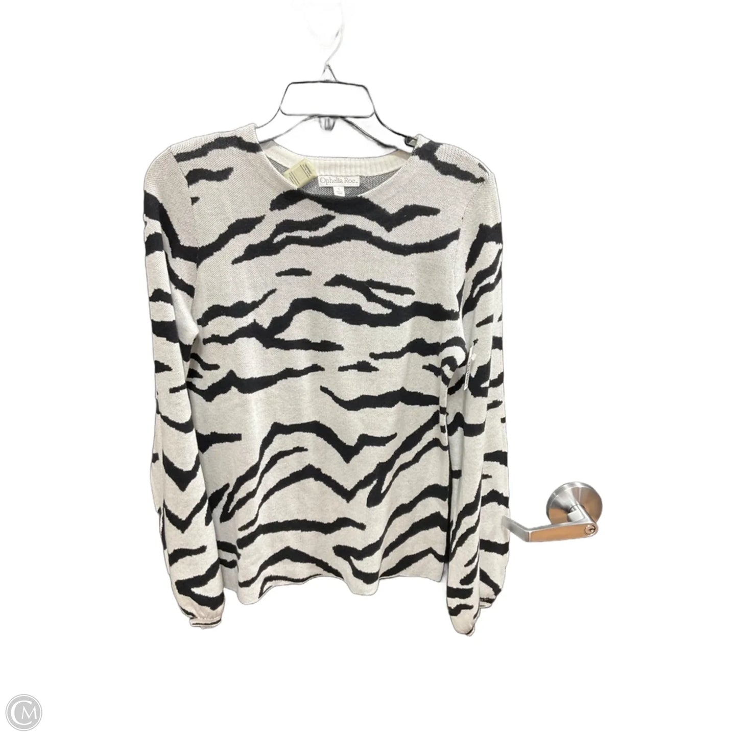 Top Long Sleeve By Ophelia Roe In Animal Print, Size: S