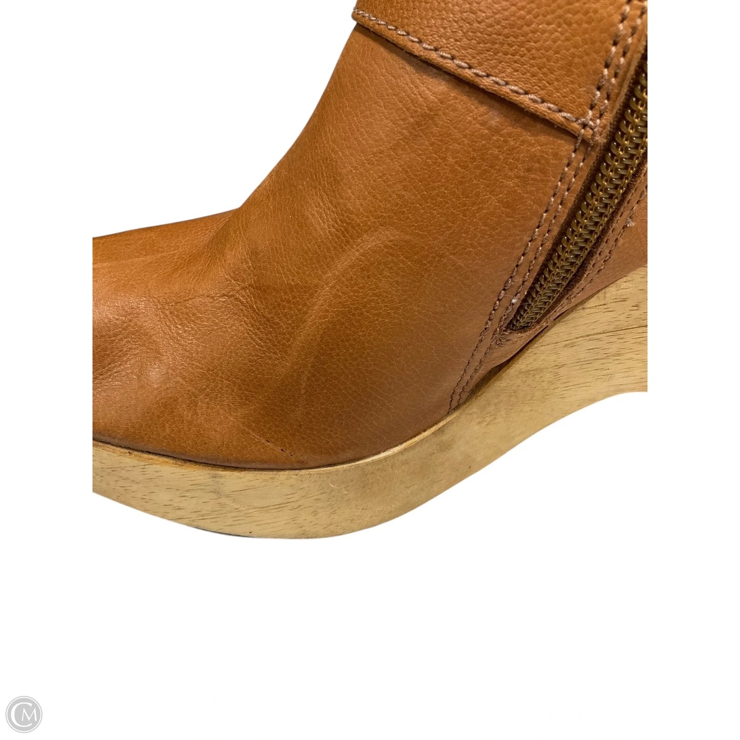 Boots Knee Heels By Kenneth Cole In Tan, Size: 9