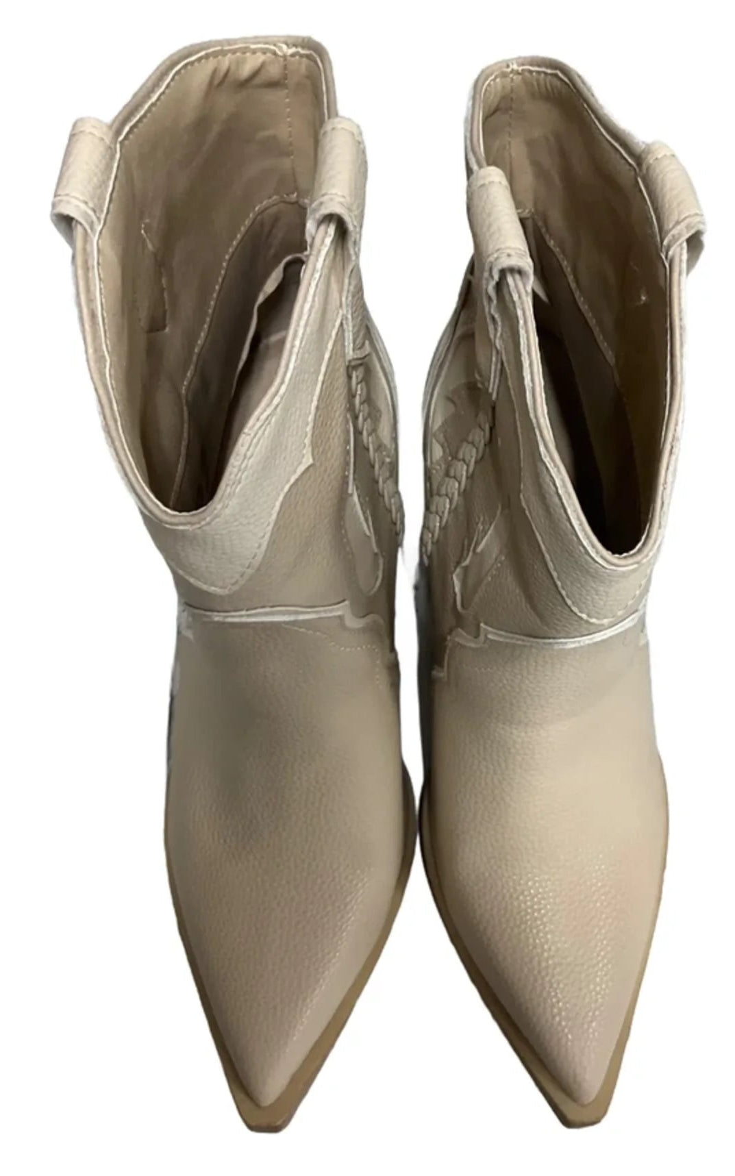 Boots Western By Mia In Cream, Size: 7.5