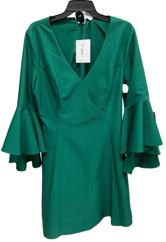 Dress Casual Midi By Cmb In Green, Size: 14