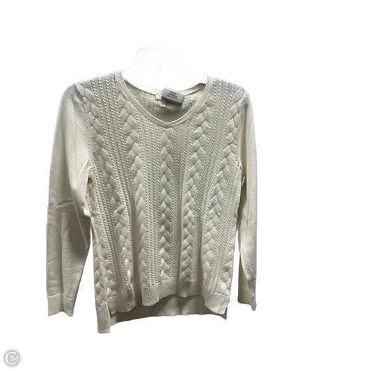 Top Long Sleeve By Talbots In Cream, Size: Sp