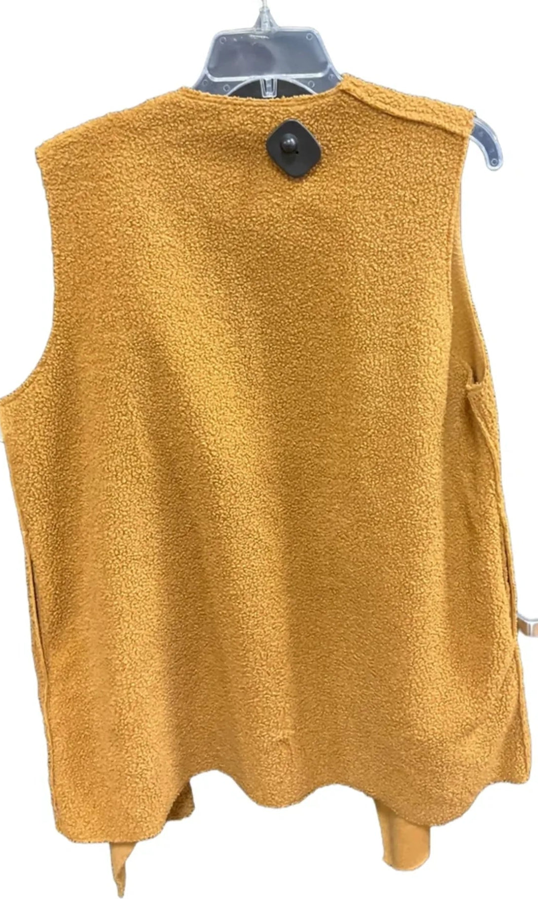 Vest Fleece By Max Studio In Tan, Size: L