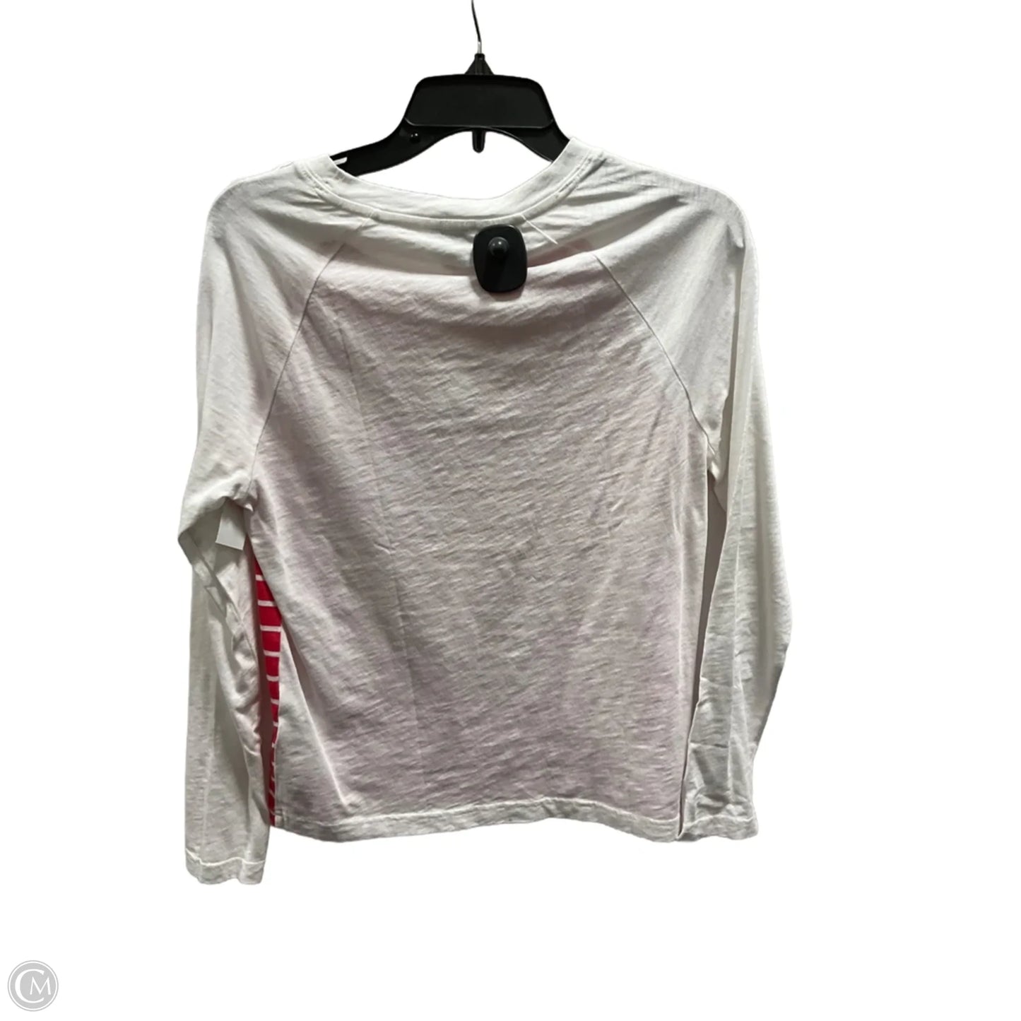 Top Long Sleeve By J. Crew In Pink & White, Size: S
