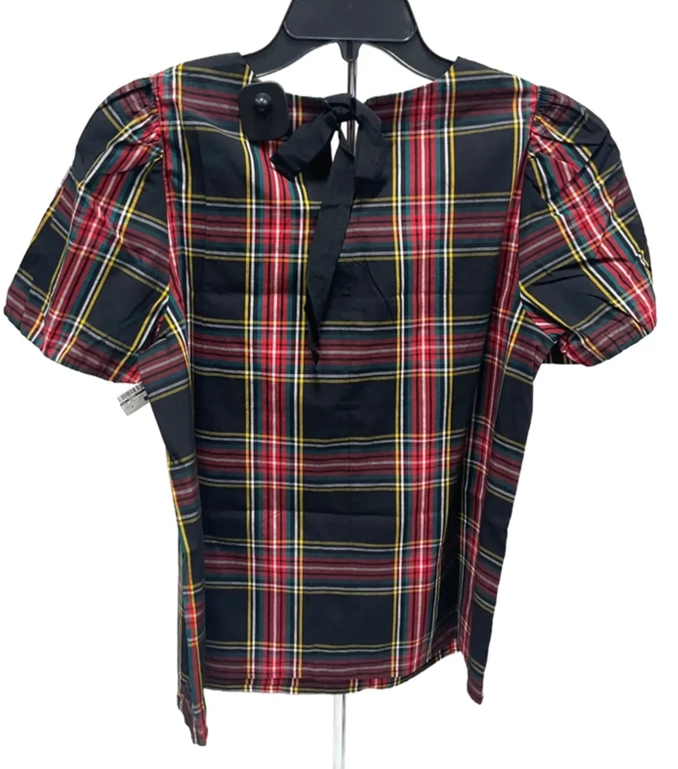 Top Short Sleeve By J. Crew In Plaid Pattern, Size: S