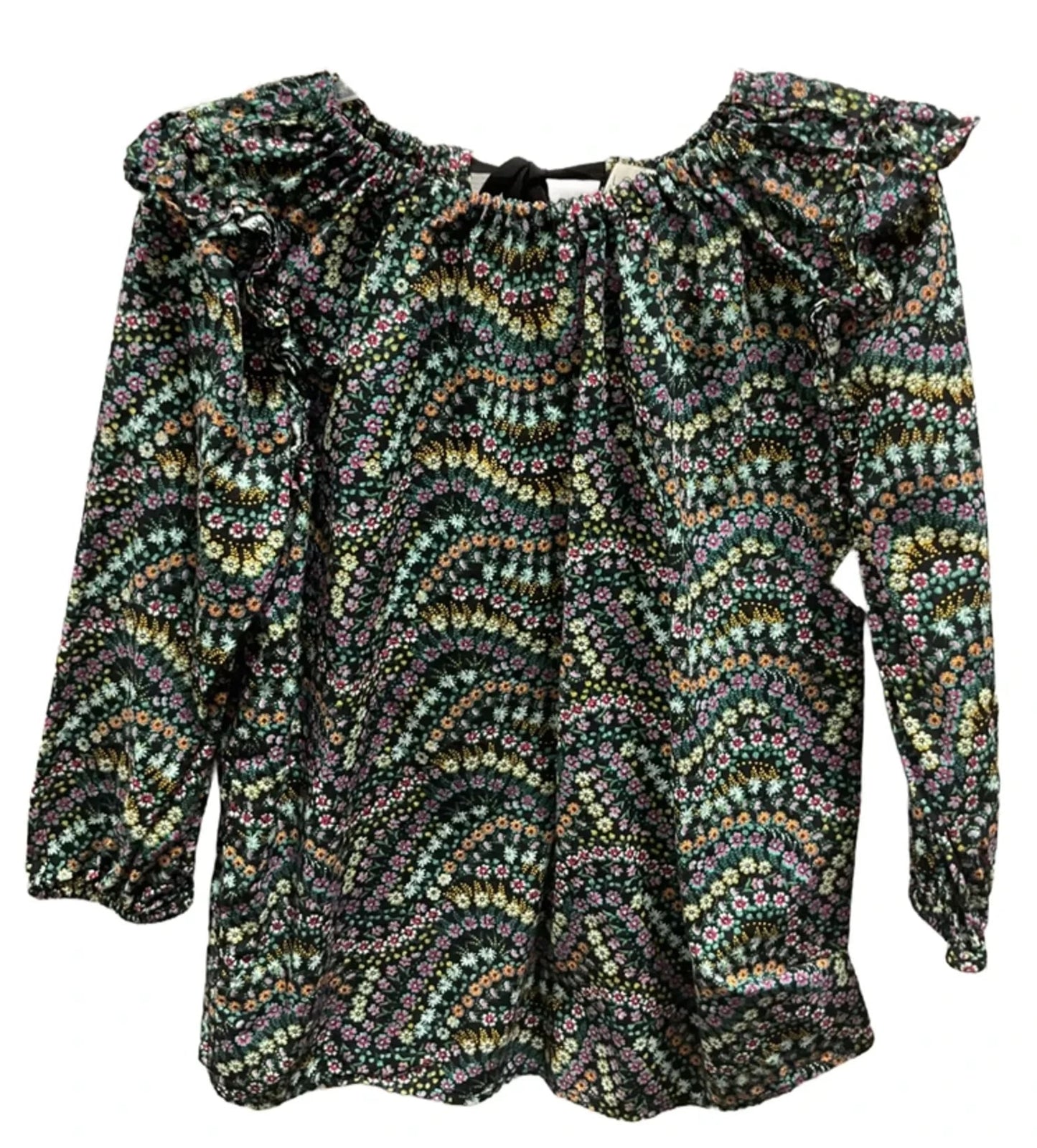 Top Long Sleeve By Loft In Floral Print, Size: M