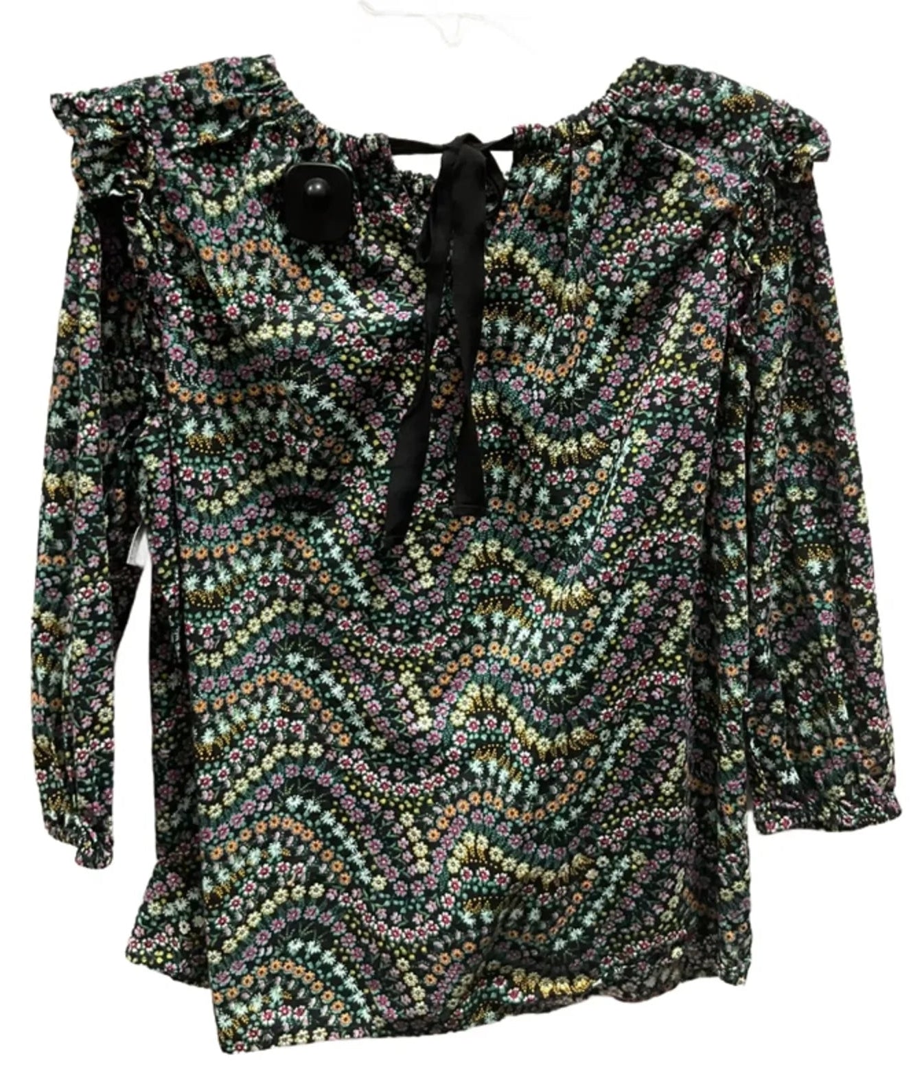 Top Long Sleeve By Loft In Floral Print, Size: M