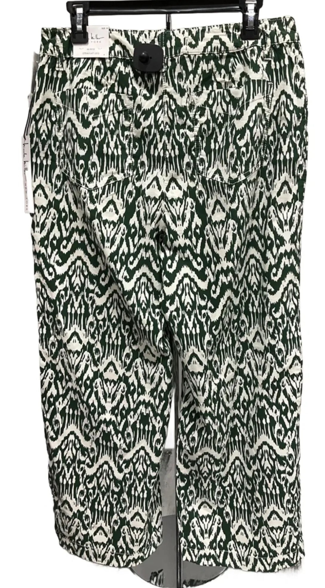 Pants Chinos & Khakis By Nicole Miller In Green & White, Size: 10