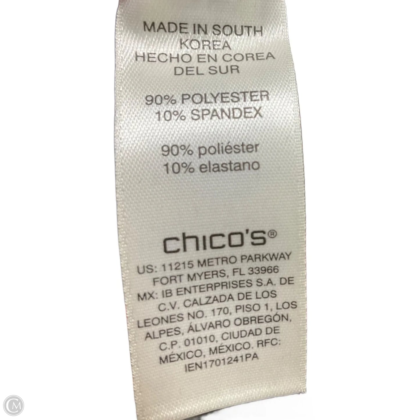 Top Long Sleeve By Chicos In Black, Size: M