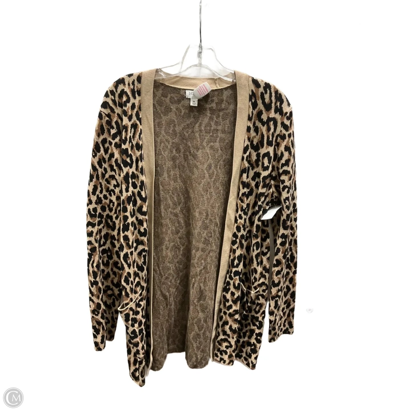 Cardigan By J. Crew In Animal Print, Size: M