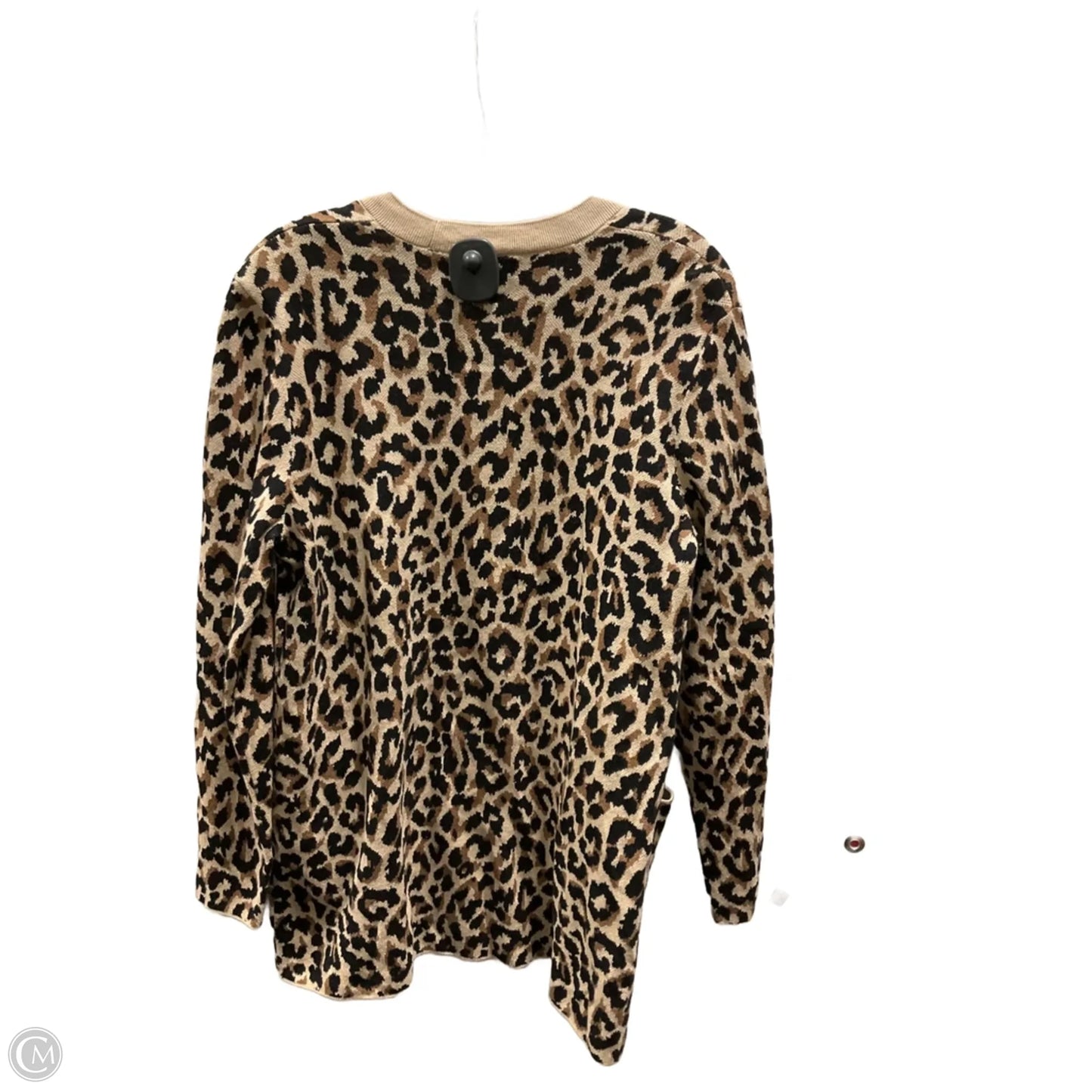 Cardigan By J. Crew In Animal Print, Size: M