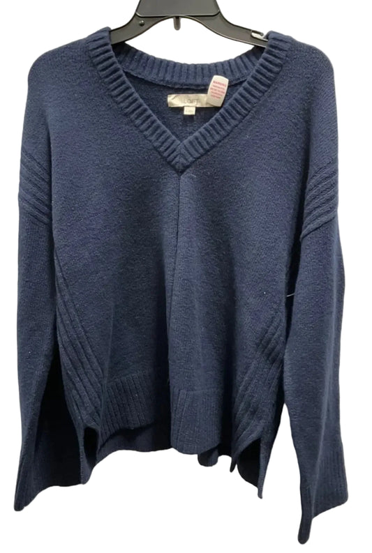 Sweater By Loft In Navy, Size: M