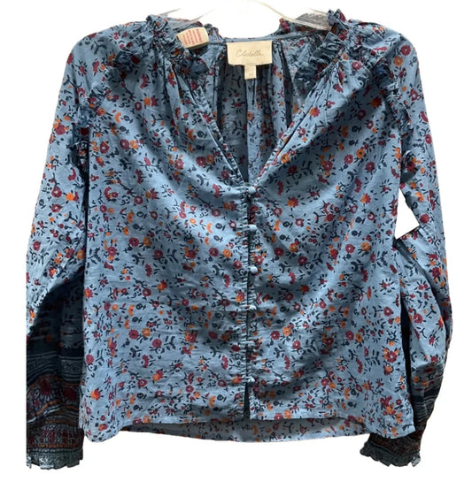 Top Long Sleeve By Cleobella In Floral Print, Size: Xs