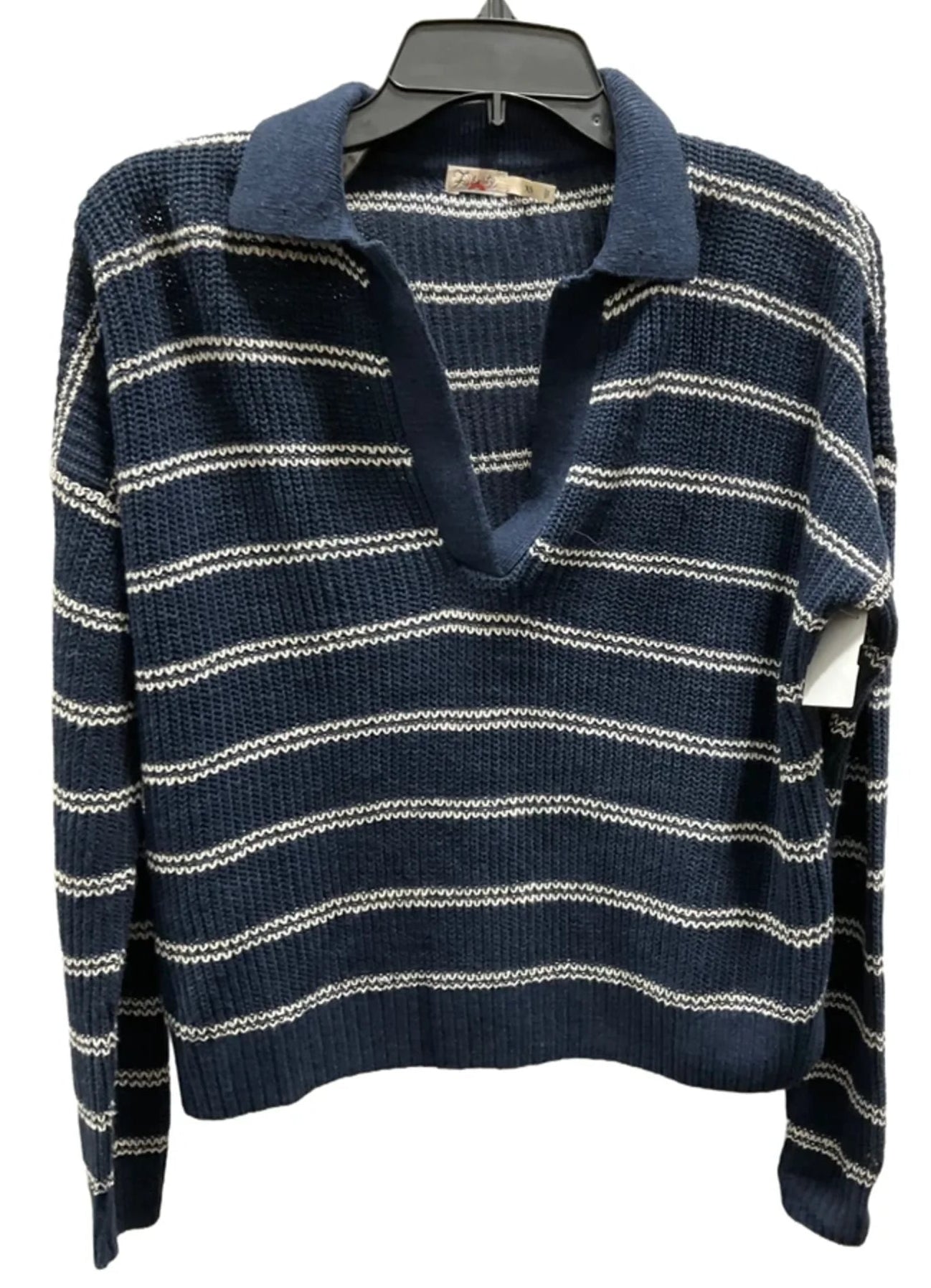 Top Long Sleeve By Faherty In Navy, Size: Xs
