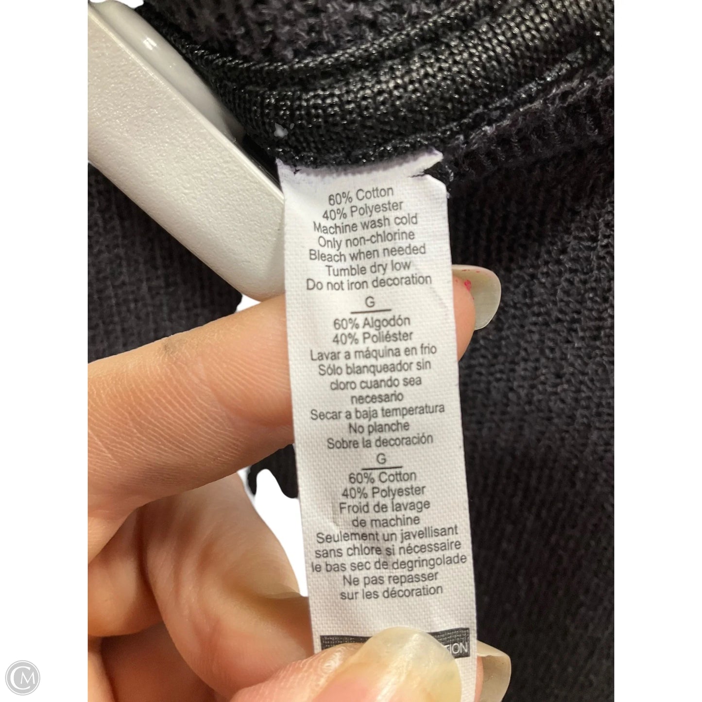Top Long Sleeve By Clothes Mentor In Grey, Size: L
