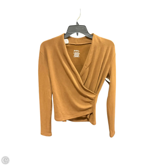 Top Long Sleeve By Clothes Mentor In Brown, Size: S