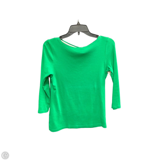 Top Long Sleeve Basic By Talbots In Green, Size: Sp