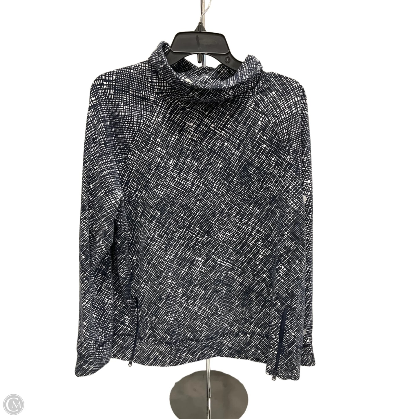 Top Long Sleeve By Talbots In Navy, Size: L