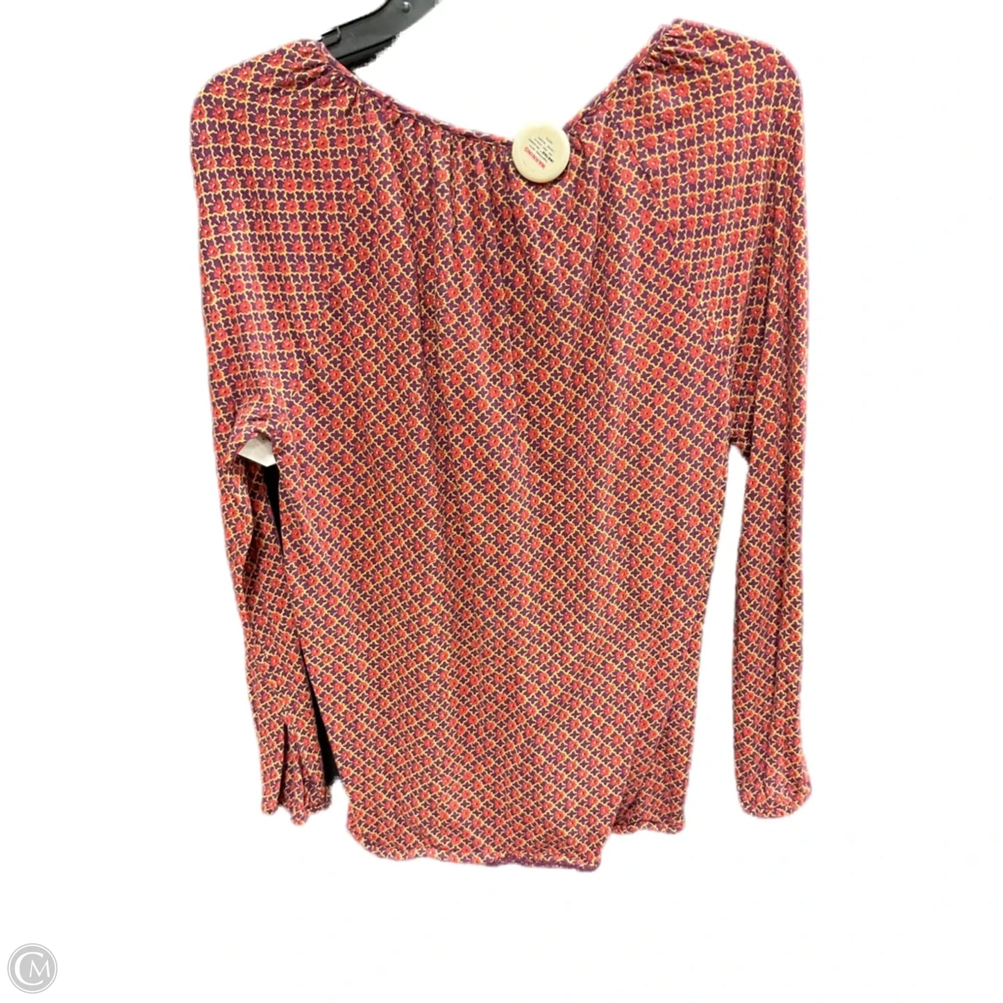 Top Long Sleeve By Lucky Brand In Purple & Red, Size: S