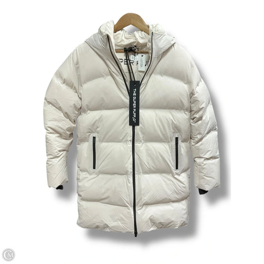 Coat Puffer & Quilted By Cma In Cream, Size: S
