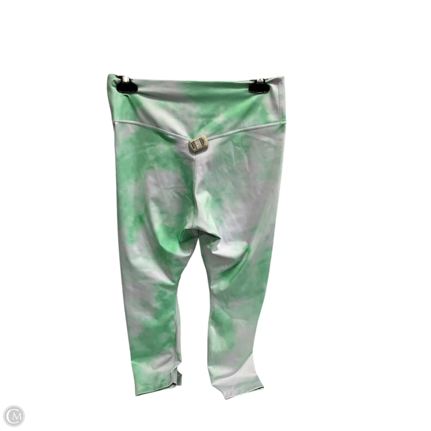 Athletic Leggings By Nike In Green, Size: M