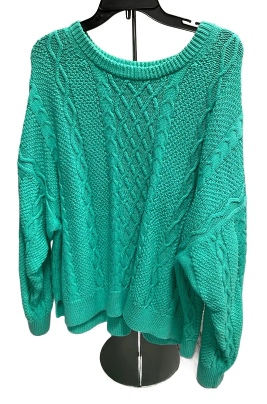 Sweater By J. Crew In Green, Size: 3x