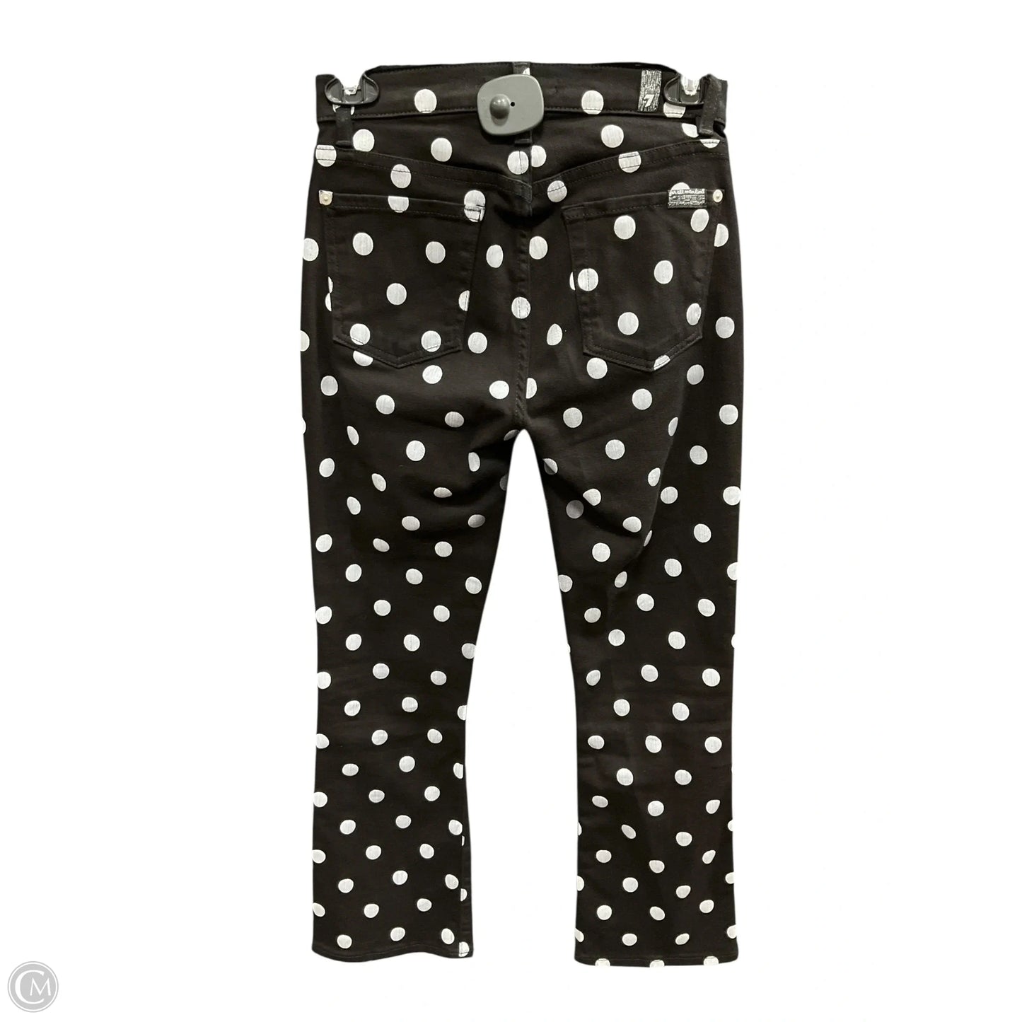 Jeans Straight By 7 For All Mankind In Black & White, Size: 0