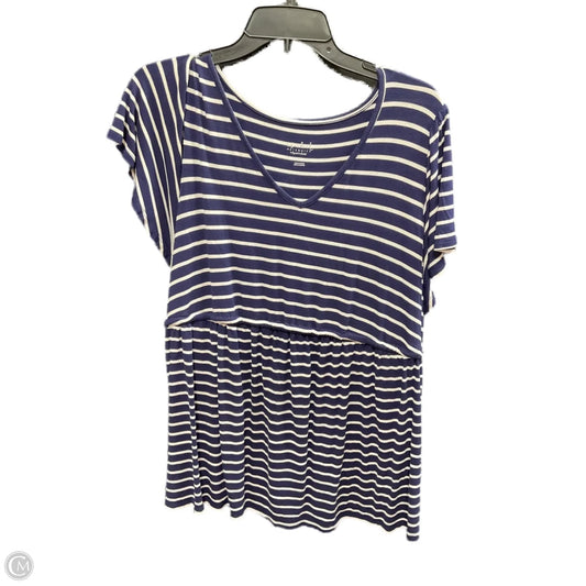 Maternity Top Short Sleeve By Isabel Maternity, Size: L