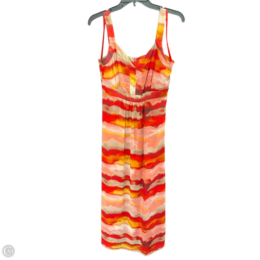 Dress Casual Maxi By Evan-picone In Orange & Red, Size: 6
