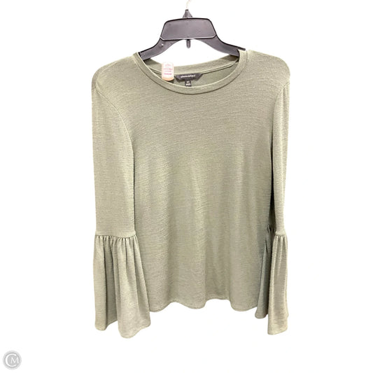 Top Long Sleeve By Banana Republic In Green, Size: Xs
