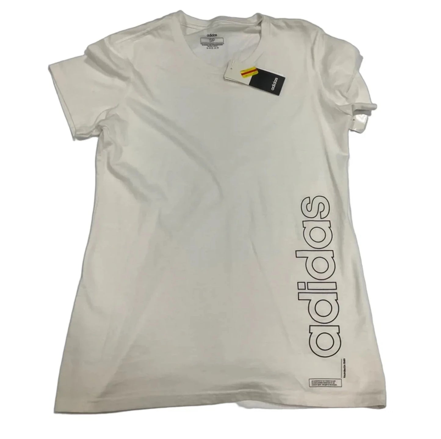 Top Short Sleeve By Adidas In White, Size: S