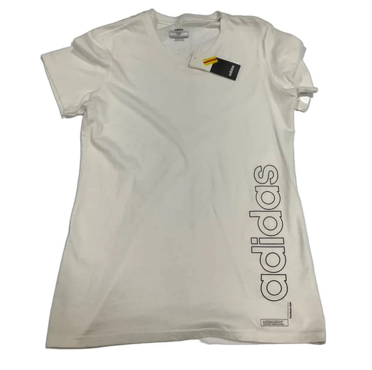 Top Short Sleeve By Adidas In White, Size: S