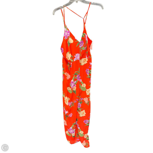 Jumpsuit By Astr In Orange & Purple, Size: M