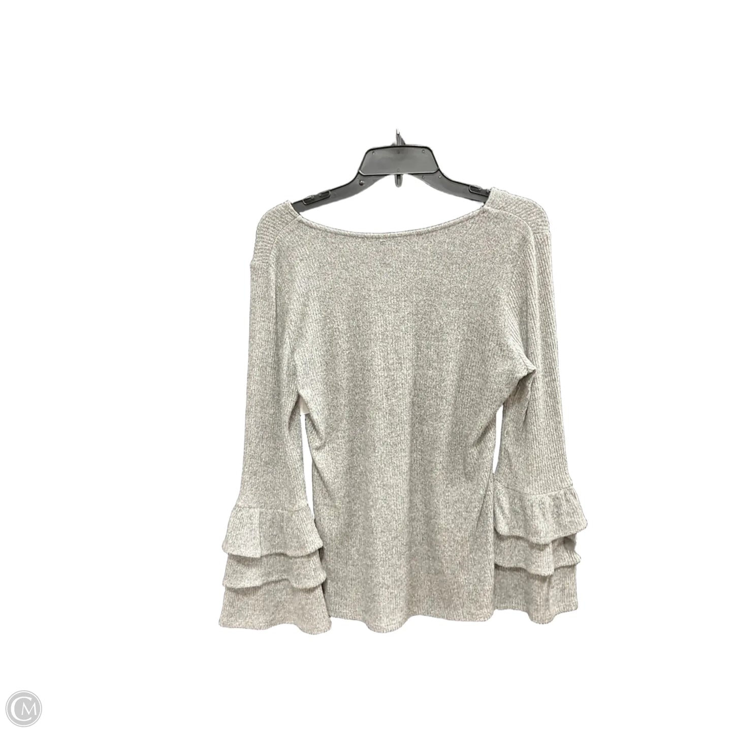 Top Long Sleeve By White House Black Market In Grey, Size: M