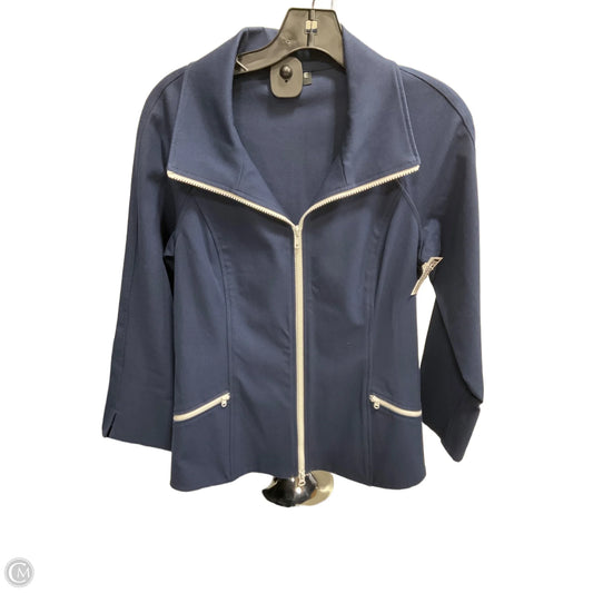 Jacket Windbreaker By Clothes Mentor In Navy, Size: 6