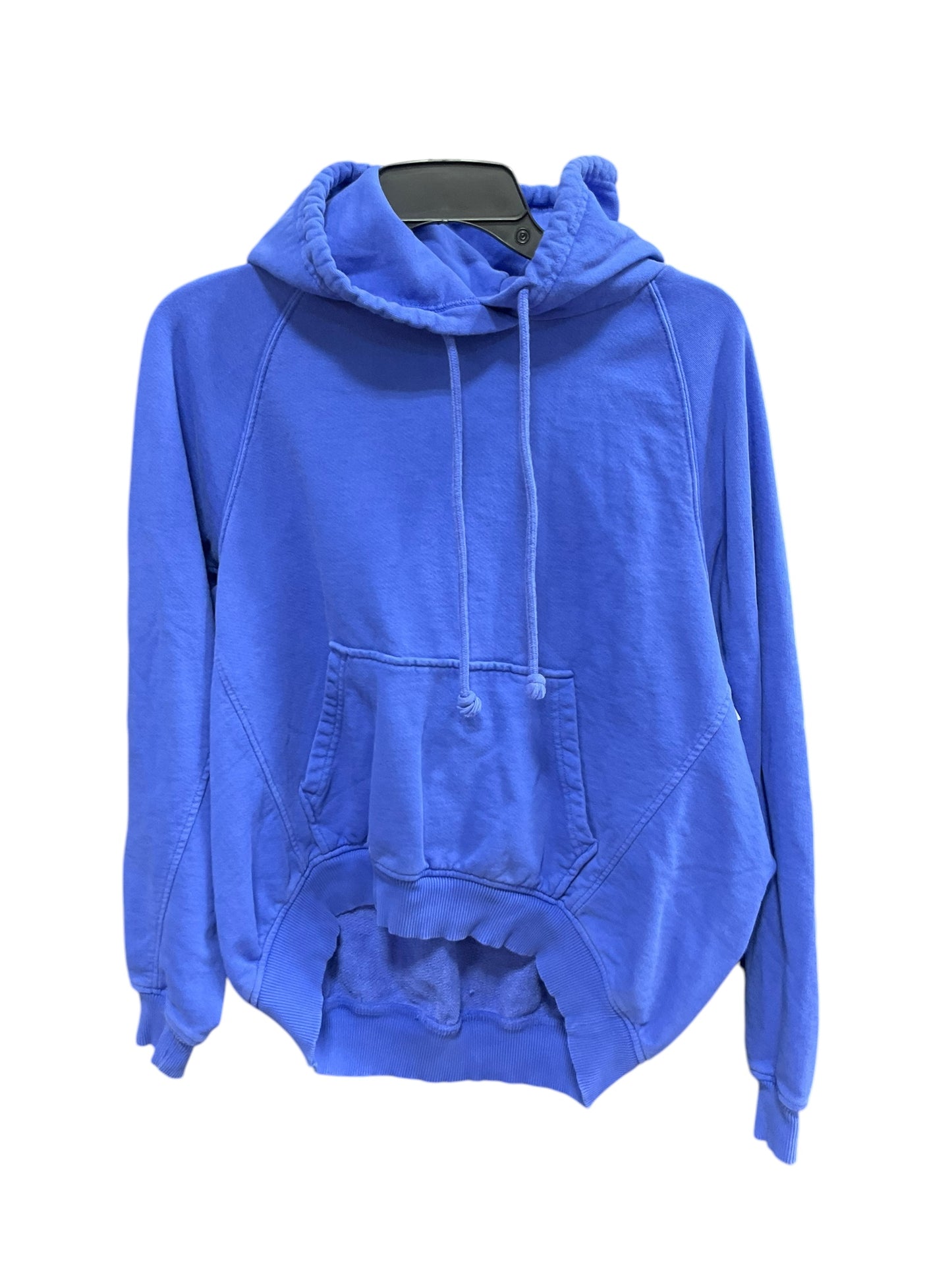 Sweatshirt Hoodie By Madewell In Blue, Size: M