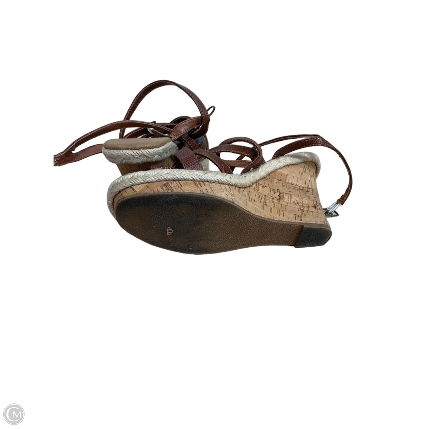 Sandals Heels Platform By New York And Co In Brown, Size: 7
