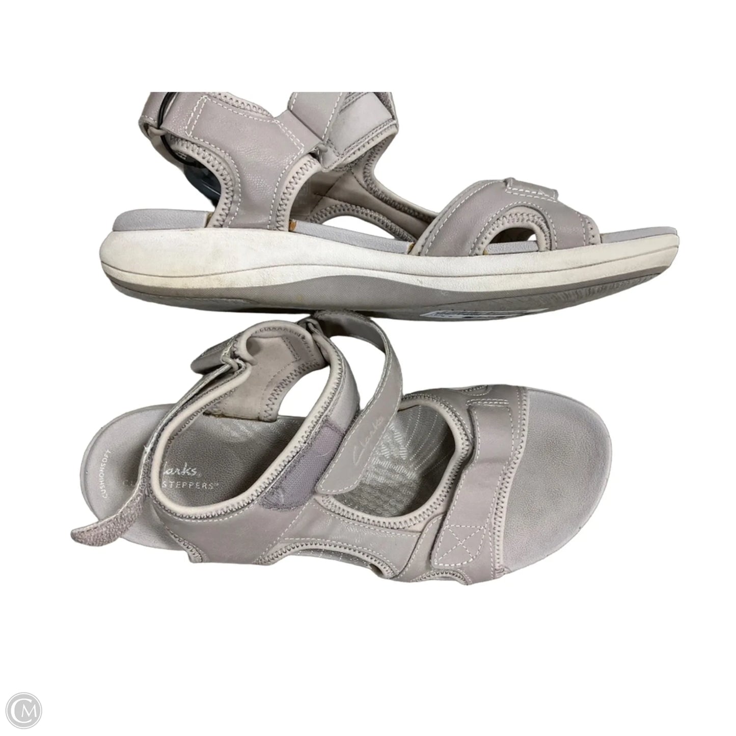 Sandals Flats By Clarks In Beige, Size: 8.5