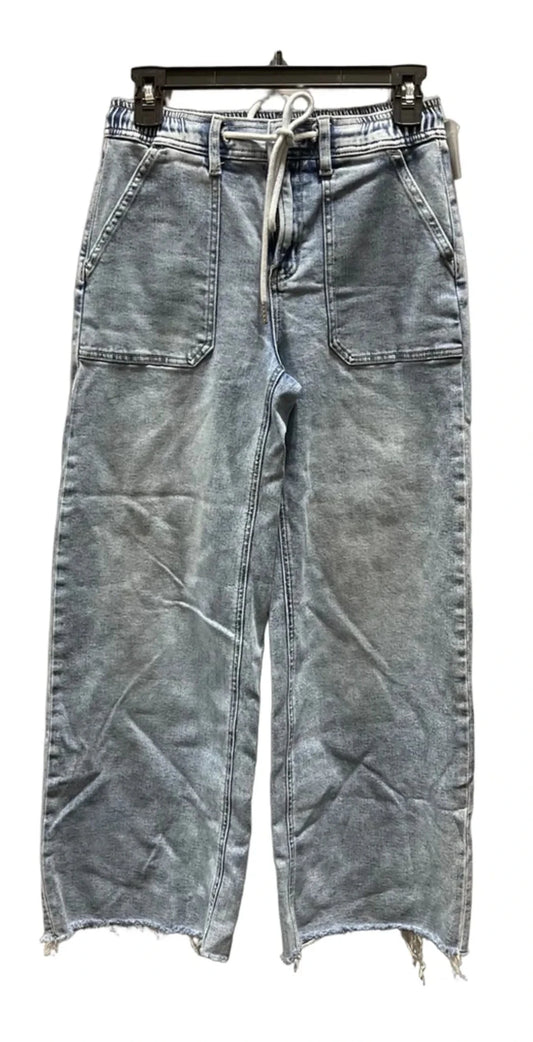 Jeans Wide Leg By Flying Monkey In Blue Denim, Size: 4