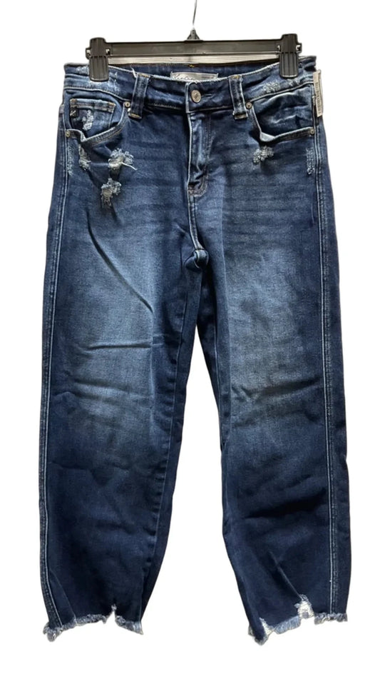 Jeans Straight By Maurices In Blue Denim, Size: 4