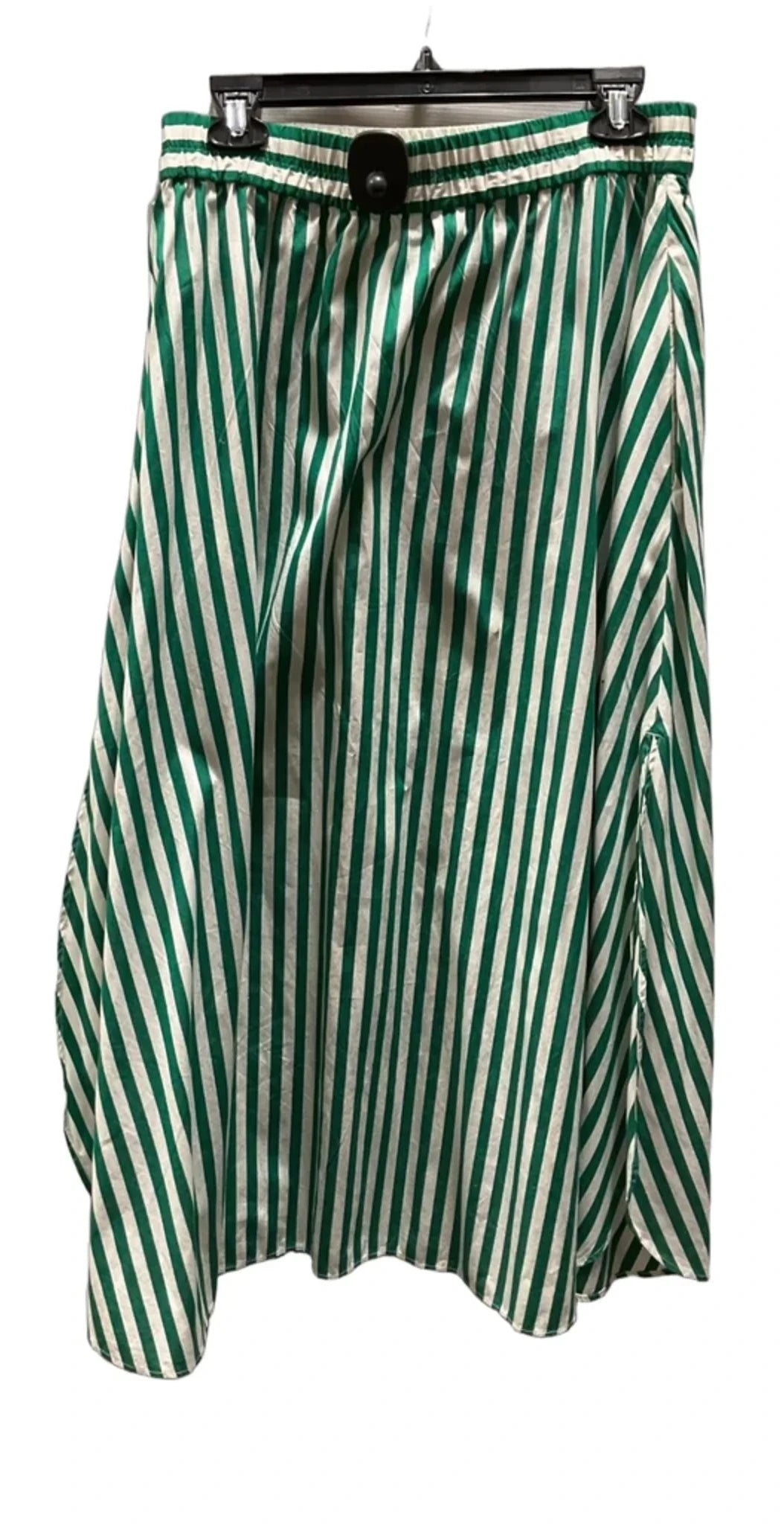 Skirt Maxi By Madewell In Green & White, Size: M