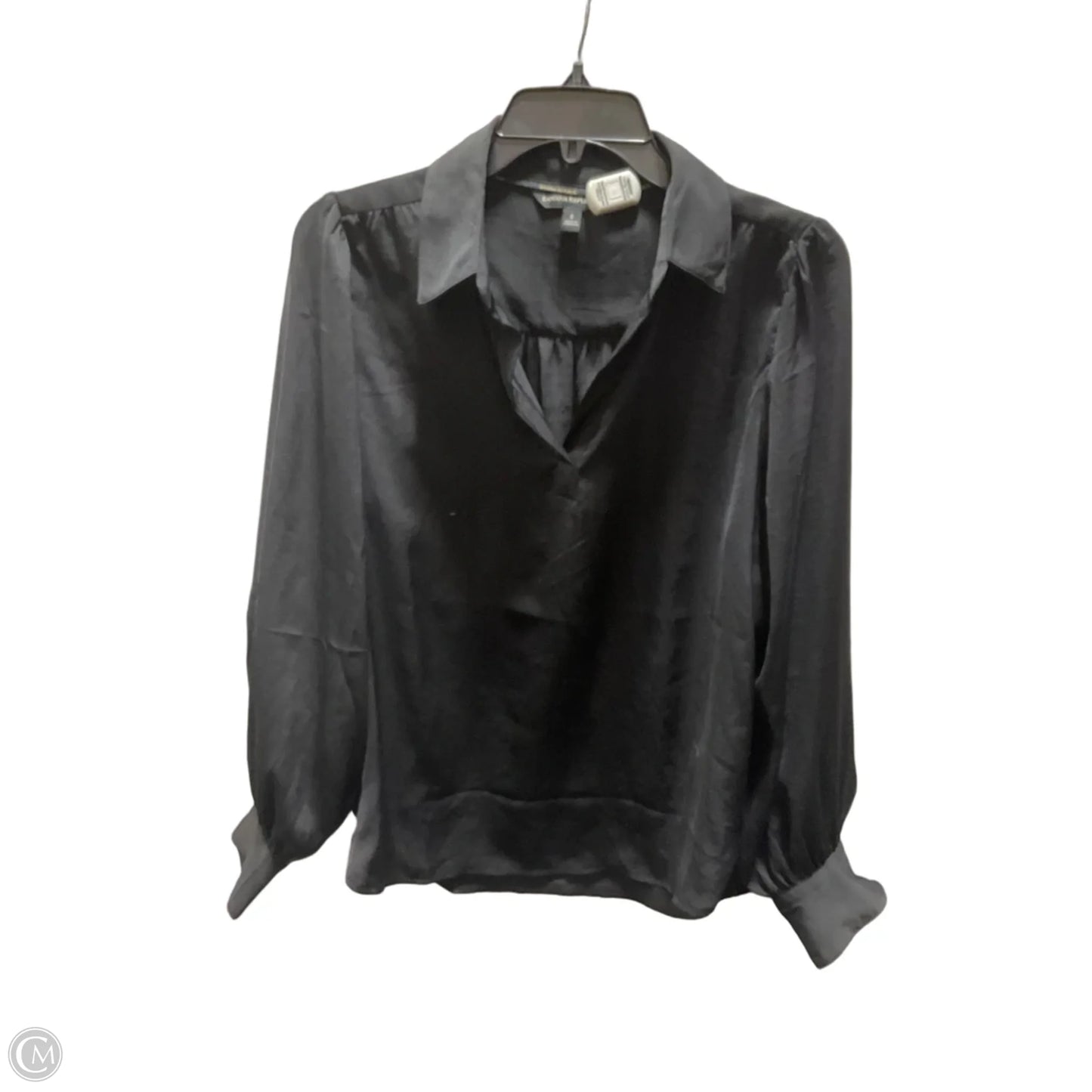 Top Long Sleeve By Banana Republic In Black, Size: S