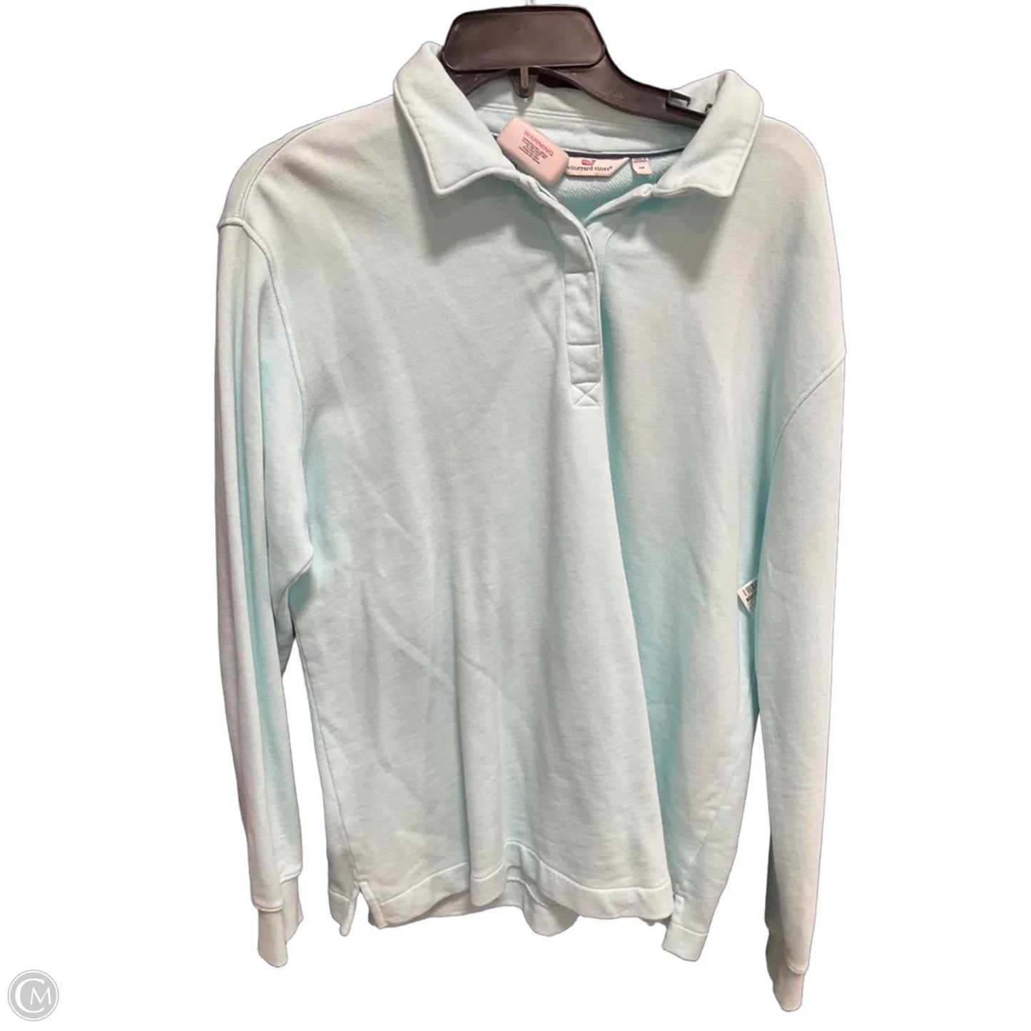 Sweatshirt Collar By Vineyard Vines In Blue, Size: M