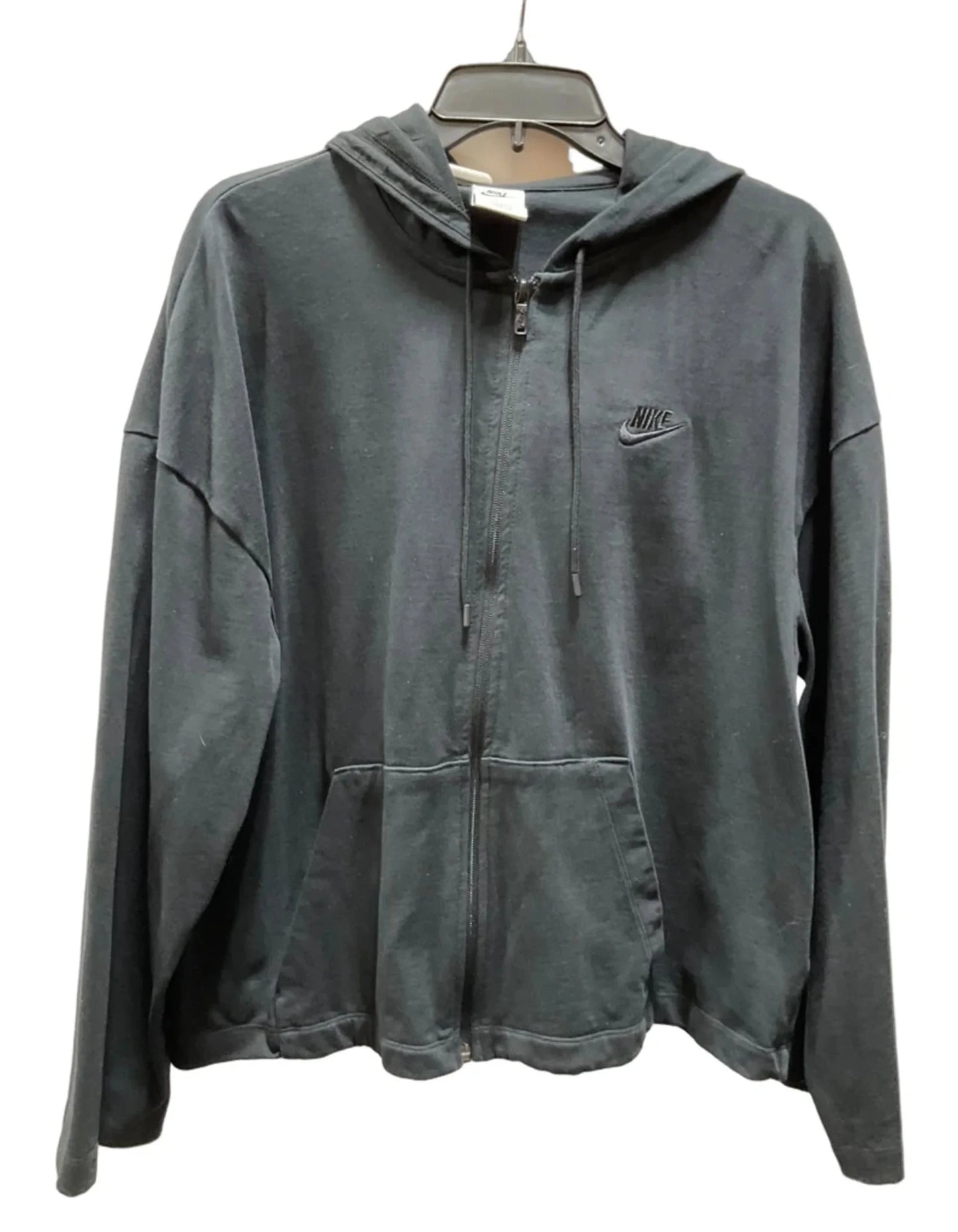 Athletic Jacket By Nike In Black, Size: Xl