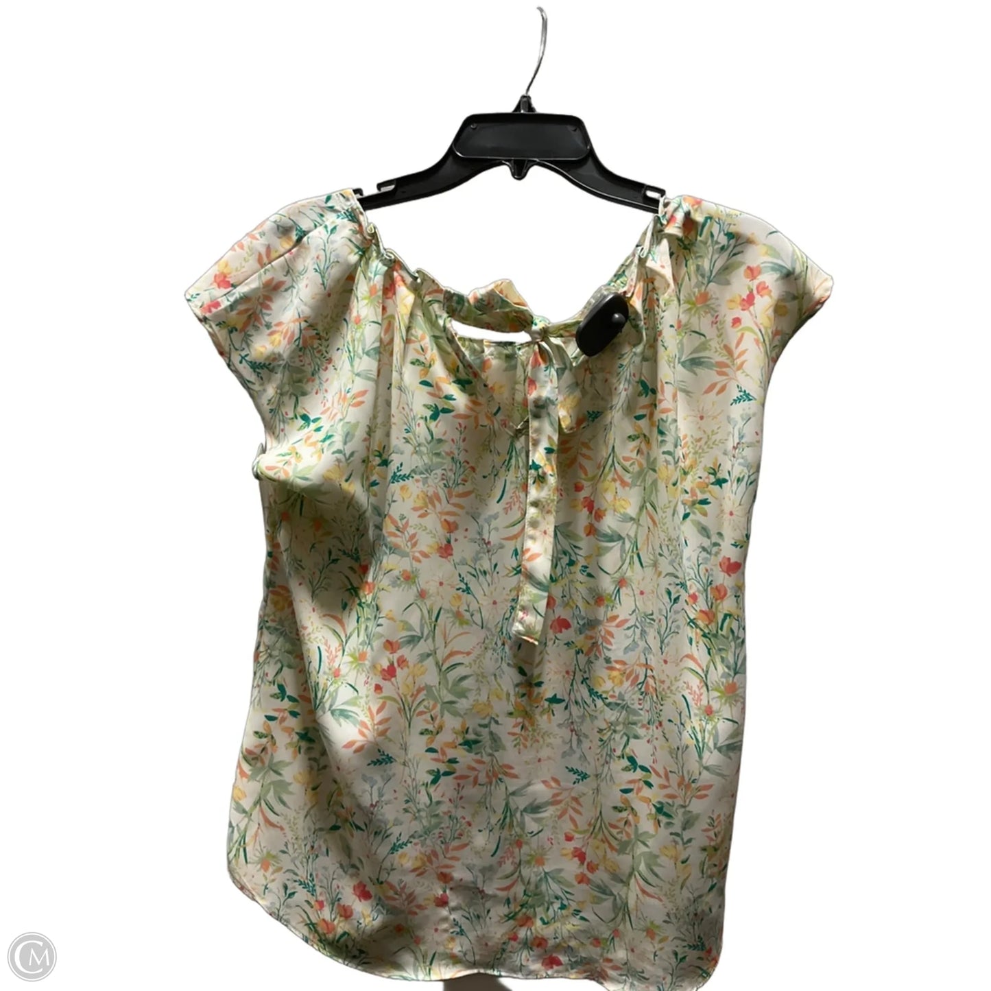 Top Sleeveless By Lc Lauren Conrad In Floral Print, Size: L
