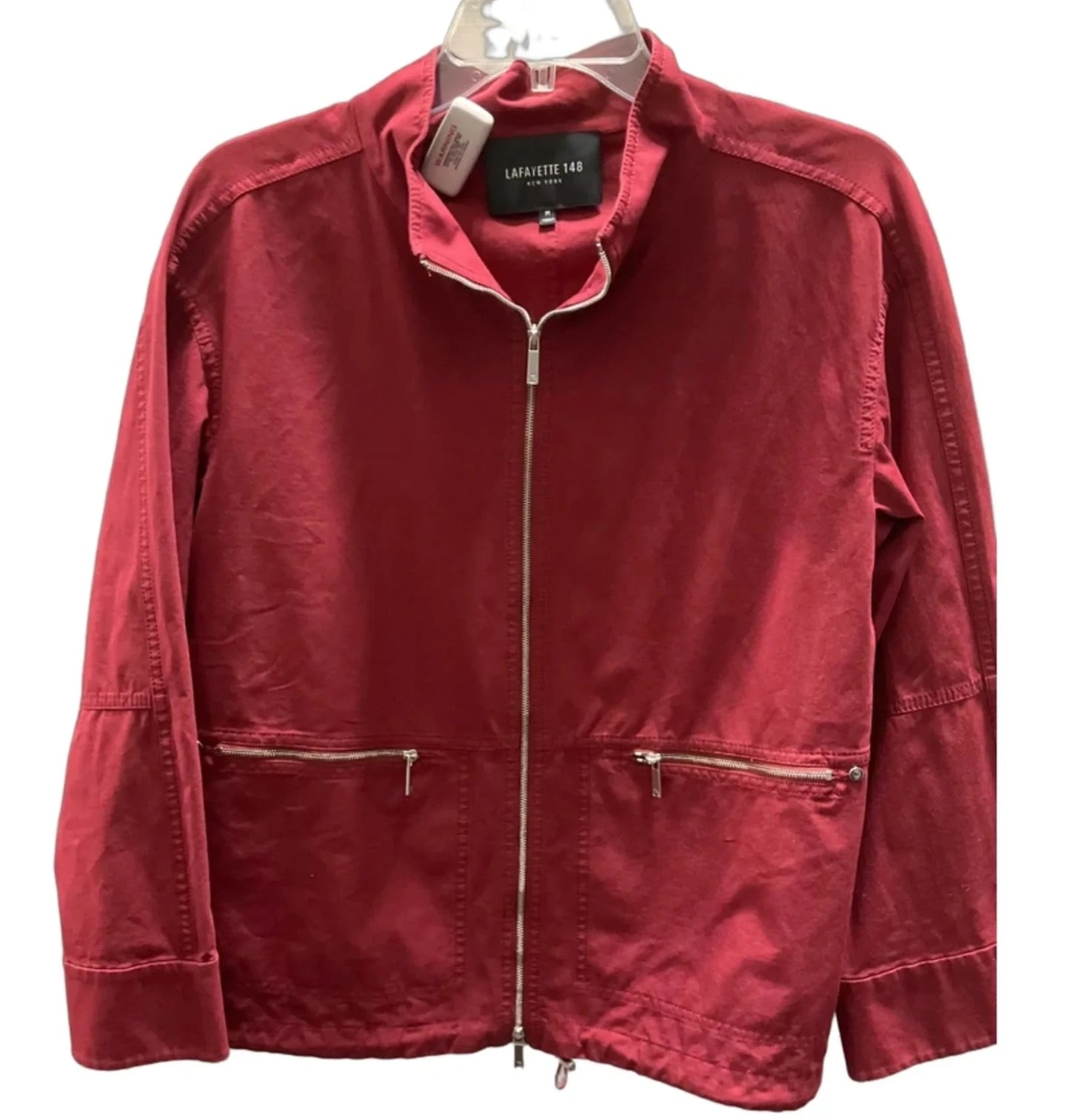 Jacket Designer By Lafayette 148 In Red, Size: M