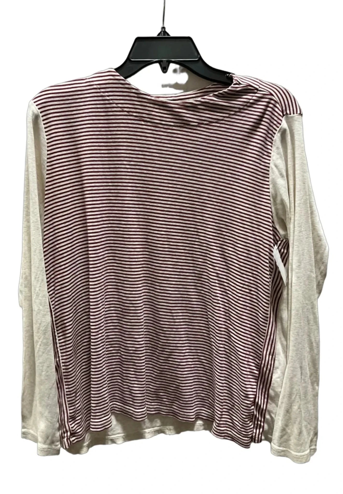 Top Long Sleeve By J. Jill In Striped Pattern, Size: L