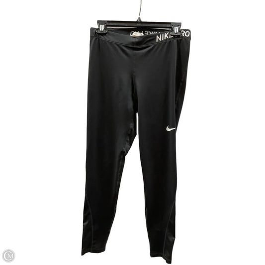 Athletic Leggings By Nike In Black, Size: L