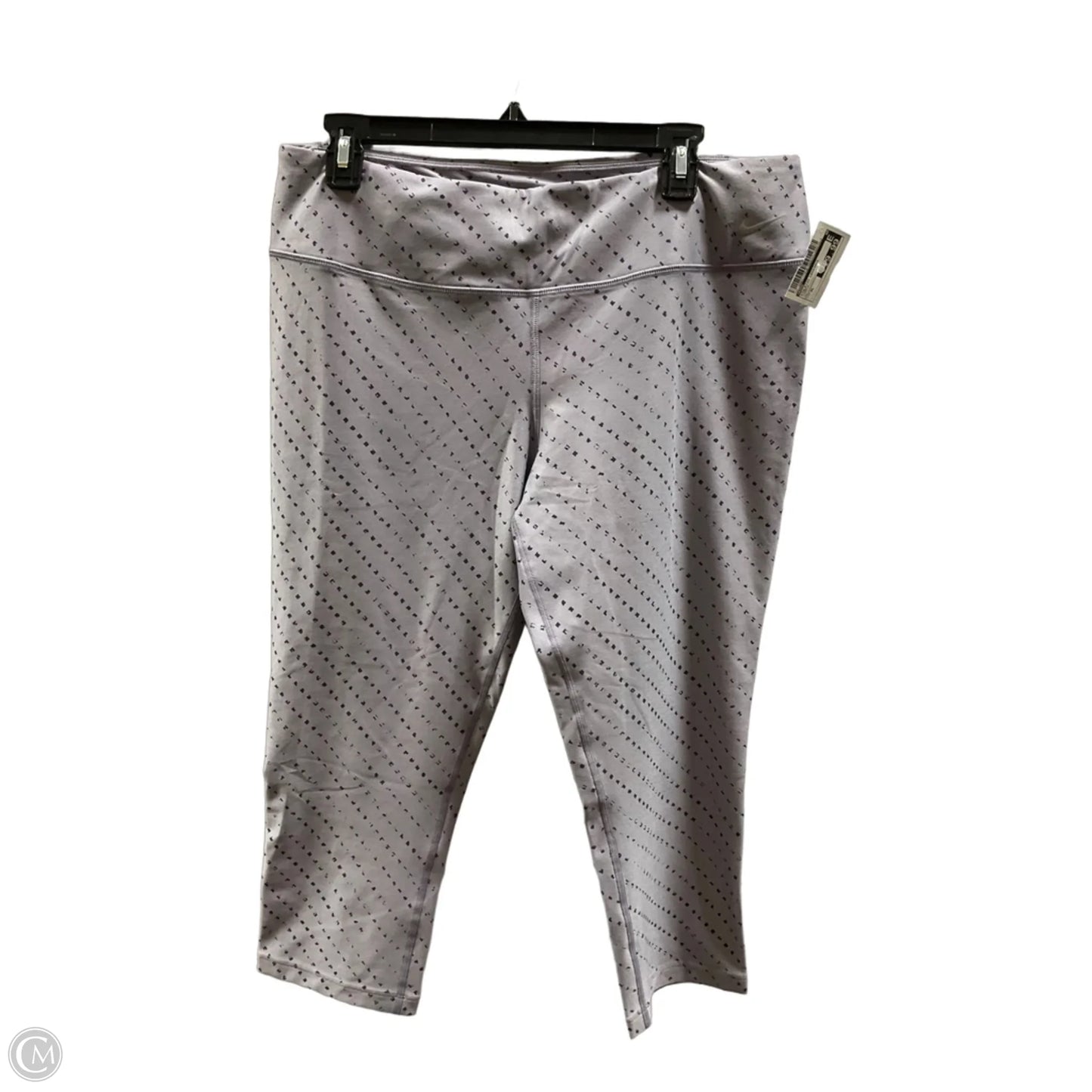 Athletic Leggings By Nike In Purple, Size: Xl