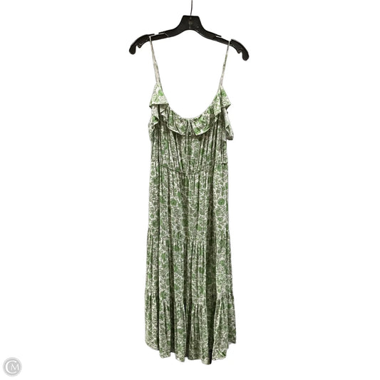Dress Casual Maxi By J. Crew In Green, Size: Xxl